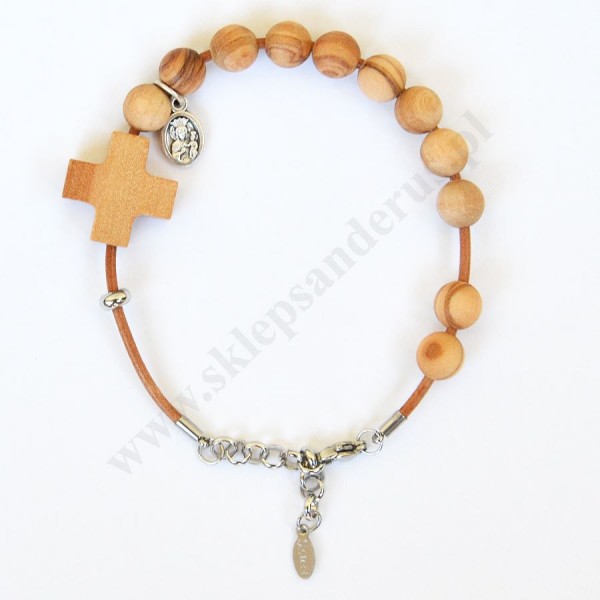 BRANSOLETKA DREWNO OLIWNE - 47549
