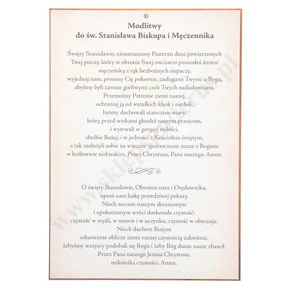 ŚW. STANISŁAW BISKUP MĘCZENNIK - format A4 - 89777