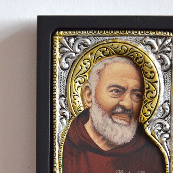 OJCIEC PIO - ikonka 6.2 x 7.6 cm - 88092