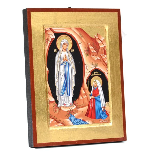 MATKA BOŻA Z LOURDES - ikona 18 x 23.5 cm - 83546
