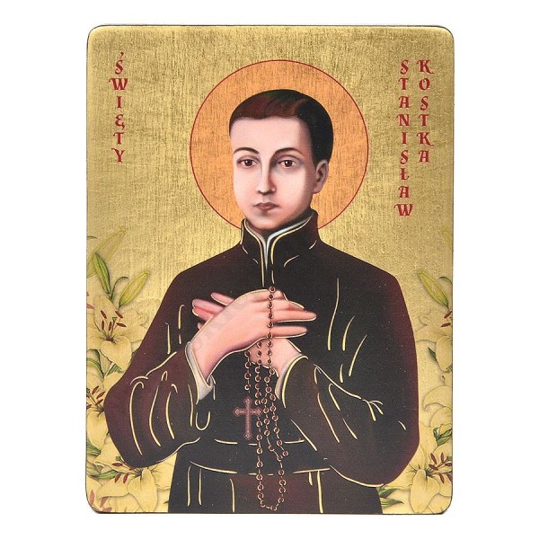 ŚWIĘTY STANISŁAW KOSTKA - ikona 12 x 16 cm - 3453-B