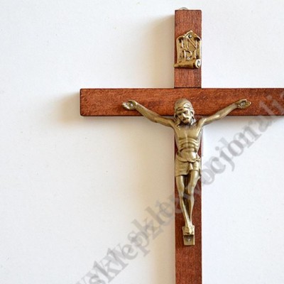 KRZYŻ DREWNIANY - wys. 27.5 cm - 74255