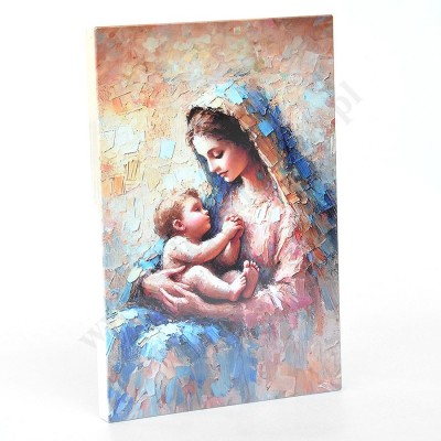 MATKA BOŻA Z DZIECIĄTKIEM - obraz 13 x 19 cm - 90944