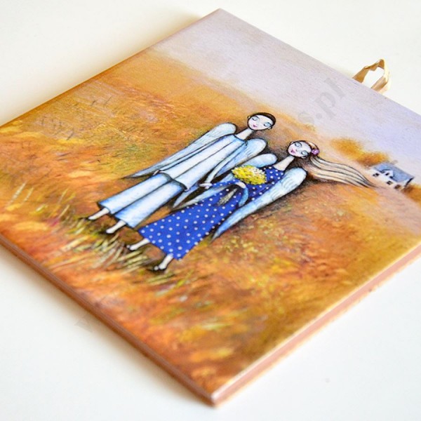 ŻYCIE TO PODRÓŻ - obrazek na ceramice 15 x 15 cm - 58963