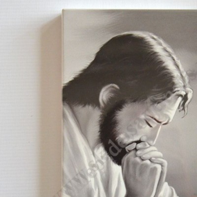 PAN JEZUS MODLĄCY - obraz 13 x 22 cm - 4166