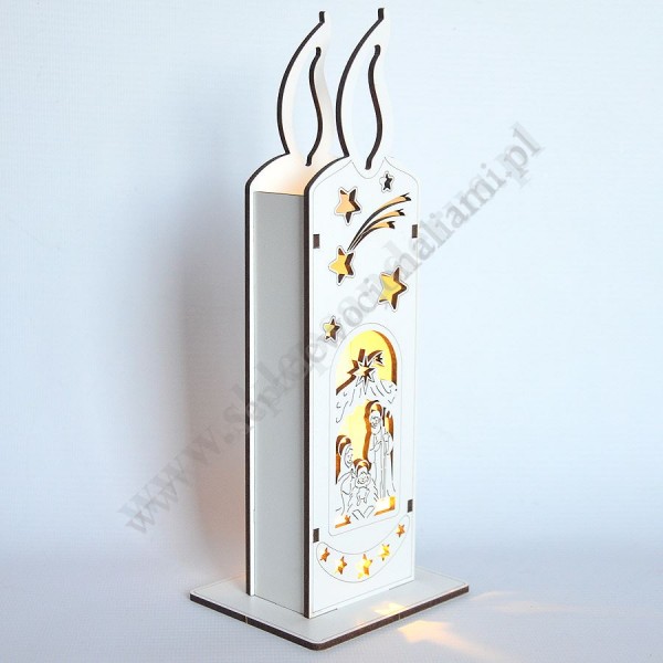 ŚWIECA LAMPION - wys. 23 cm - 87970