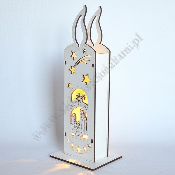 ŚWIECA LAMPION - wys. 23 cm - 87970