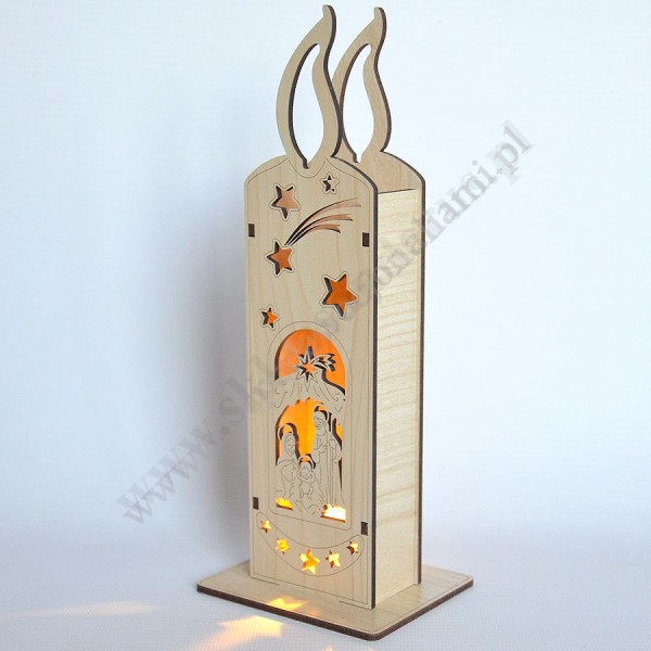 ŚWIECA LAMPION - wys. 23 cm - 87971