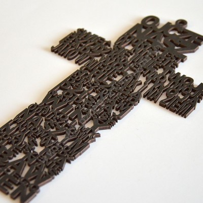KRZYŻ WISZĄCY - OJCZE NASZ - wys.20 cm - 89676