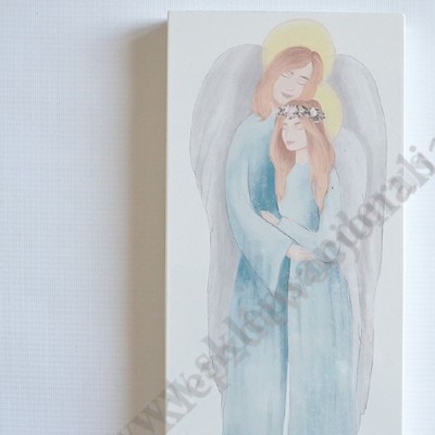 PARA ANIOŁÓW - obrazek na desce 13.5 x 31.5 cm - 88943