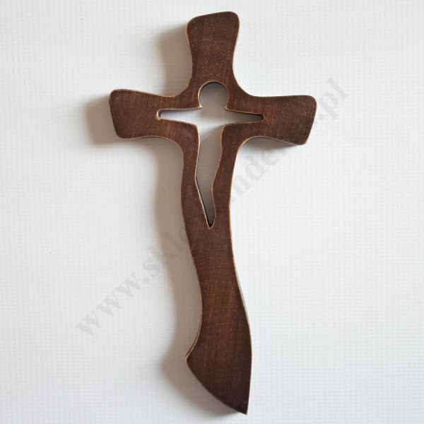 KRZYŻ DREWNIANY - wys.27 cm - 56991