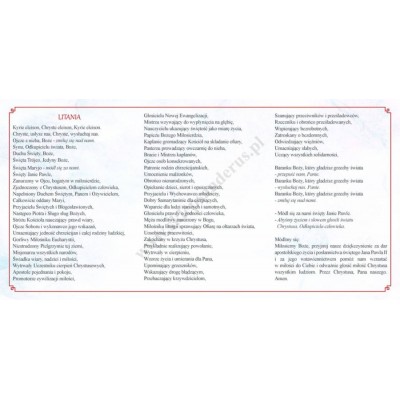 MODLITWY DO ŚW. JANA PAWŁA II - folder - 62123