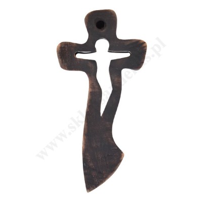 KRZYŻ DREWNIANY - wys. 20 cm - 56062