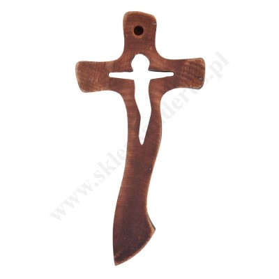 KRZYŻ DREWNIANY - wys. 27.7 cm - 56060