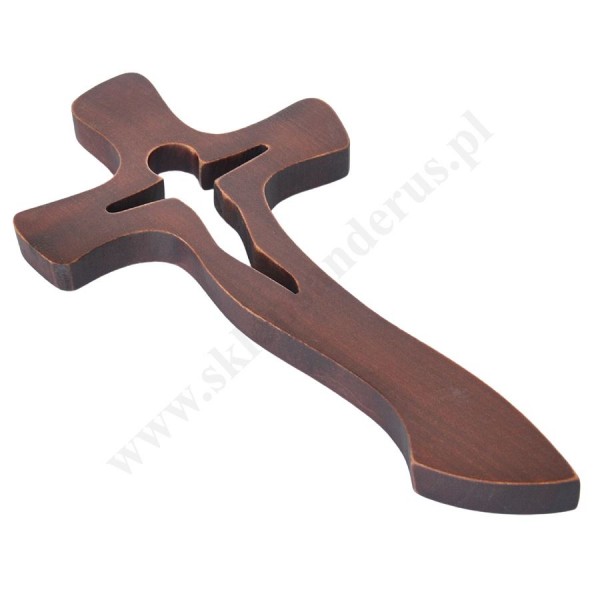 KRZYŻ DREWNIANY - wys. 27.7 cm - 56060