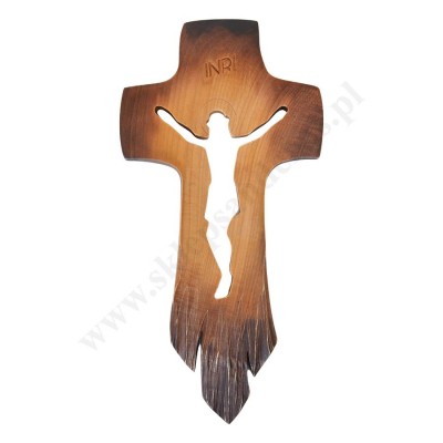 KRZYŻ DREWNIANY - wys. 39 cm - 56057