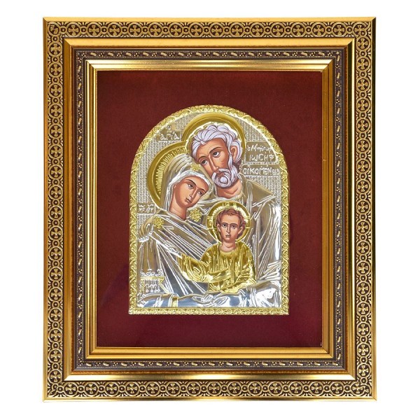 ŚWIĘTA RODZINA - ikona w ramce za szkłem 33 x 38 cm - 1526