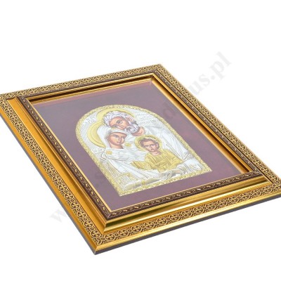 ŚWIĘTA RODZINA - ikona w ramce za szkłem 33 x 38 cm - 1526