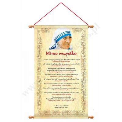 ŚW. MATKA TERESA - zwój 42 x 60 cm - 86327