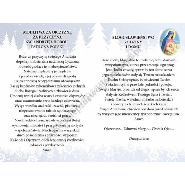 ŚW. ANDRZEJ BOBOLA - modlitwa za ojczyznę i błogosławieństwo rodziny i domu - 65507