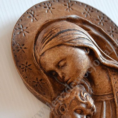 MATKA BOŻA Z DZIECIĄTKIEM - płaskorzeźba wys.20 cm - 50311