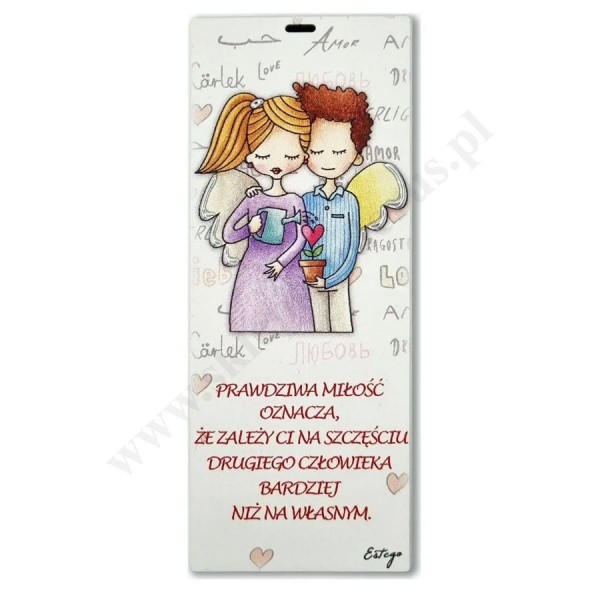 PRAWDZIWA MIŁOŚĆ - obrazek 6 x15 cm - ES0512422PL