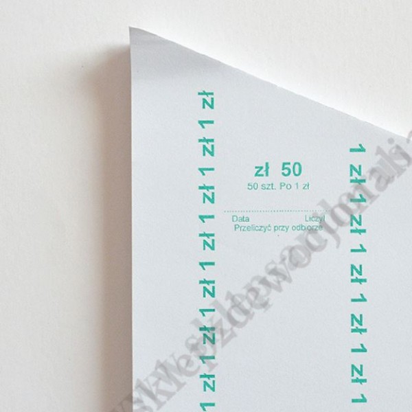 FORMATKA DO BILONU - 1 ZŁ - KPL.50 szt. - 79334