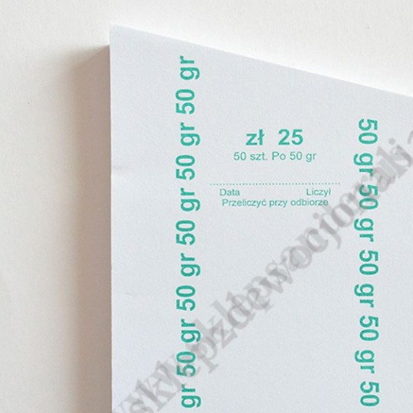 FORMATKA DO BILONU - 0.50 ZŁ - KPL.50 szt. - 79337