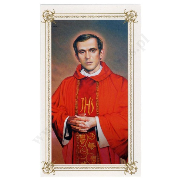 BŁ. KS. JERZY POPIEŁUSZKO - format 6.5 x 11 cm - paczka 100 szt. - 75932