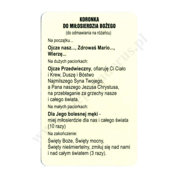 JEZU UFAM TOBIE - obrazek 5 x 8 cm - paczka 100 szt. - 88614