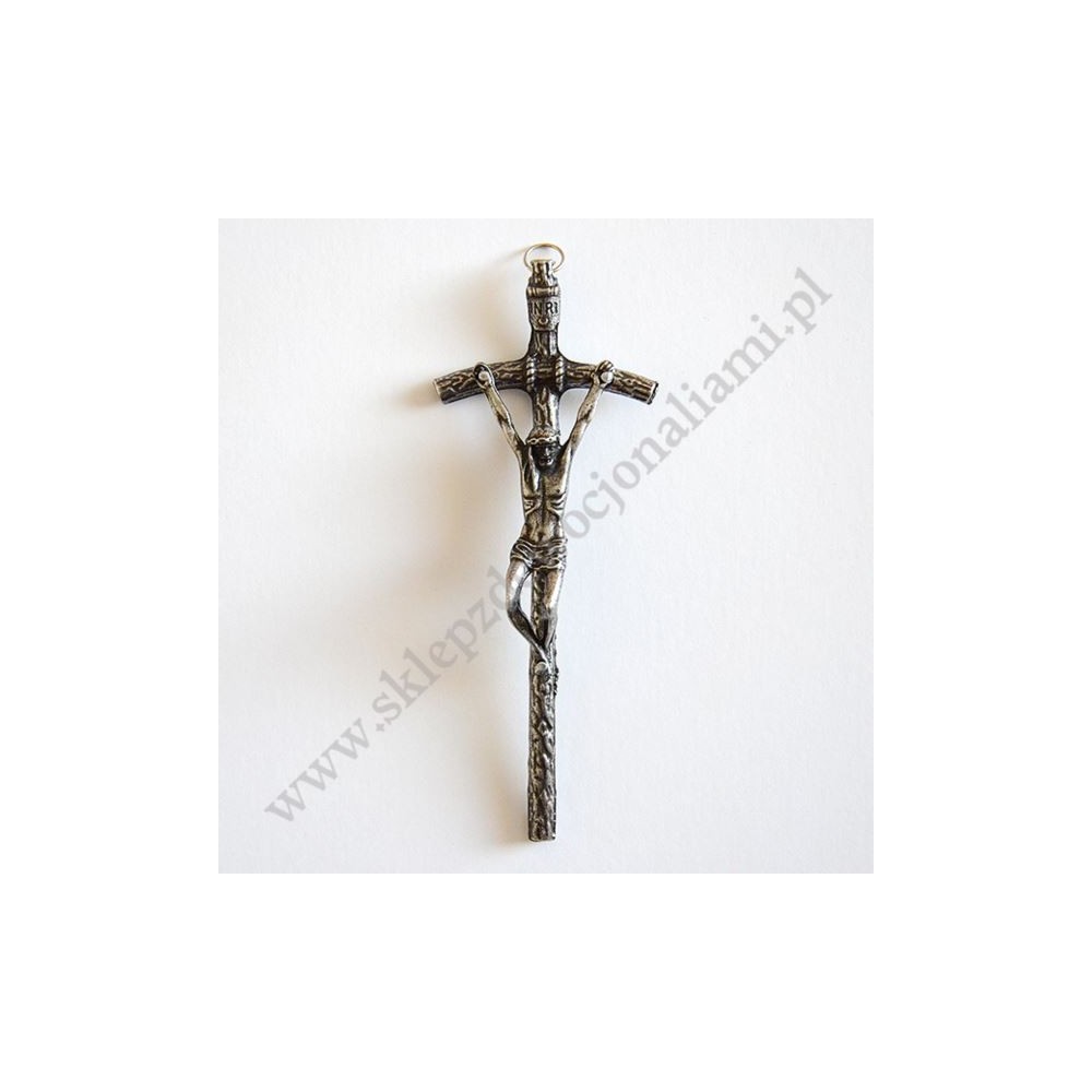 KRZYŻ PAPIESKI METALOWY - wys.14 cm - 72500