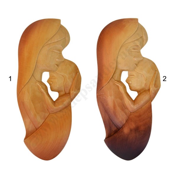 MATKA BOŻA Z DZIECIĄTKIEM - płaskorzeźba wys. ok. 36 cm - 56169
