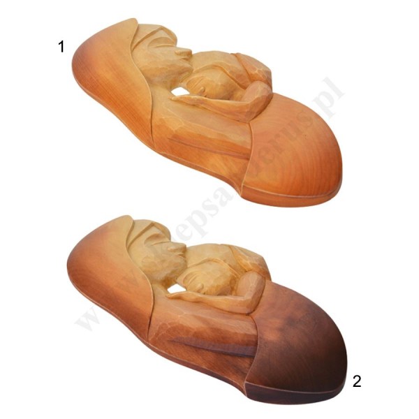 MATKA BOŻA Z DZIECIĄTKIEM - płaskorzeźba wys. ok. 36 cm - 56169
