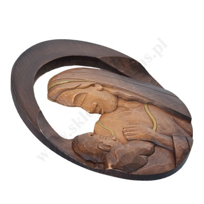 MATKA BOŻA Z DZIECIĄTKIEM - płaskorzeźba wys. 39 cm - 56163