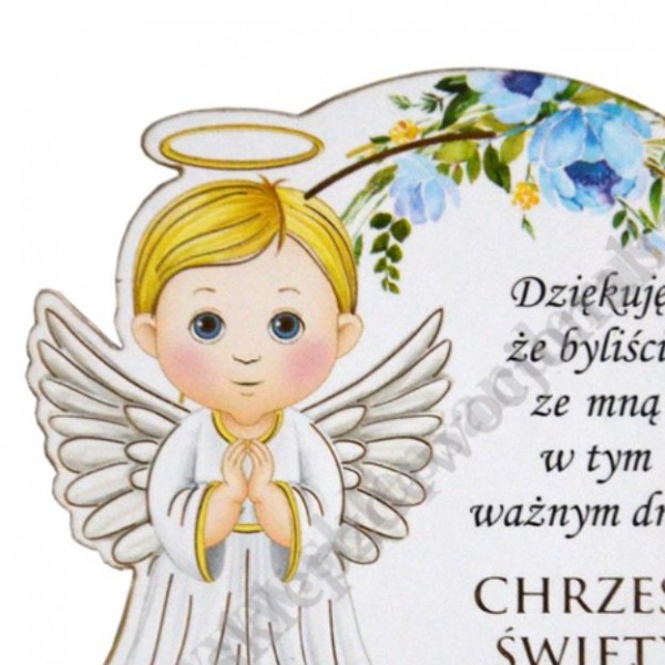 ANIOŁEK NIEBIESKI CHRZEST ŚWIĘTY - MAGNES - 51315
