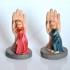 RĄCZKA OPATRZNOŚCI - wys. 5.3 cm - mix wzorów - 79060