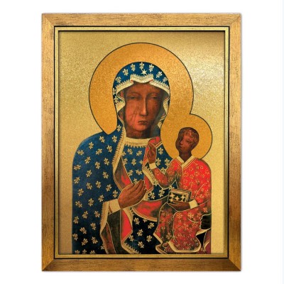 MATKA BOŻA CZĘSTOCHOWSKA - obraz w ramie 23 x 29 cm - 79339