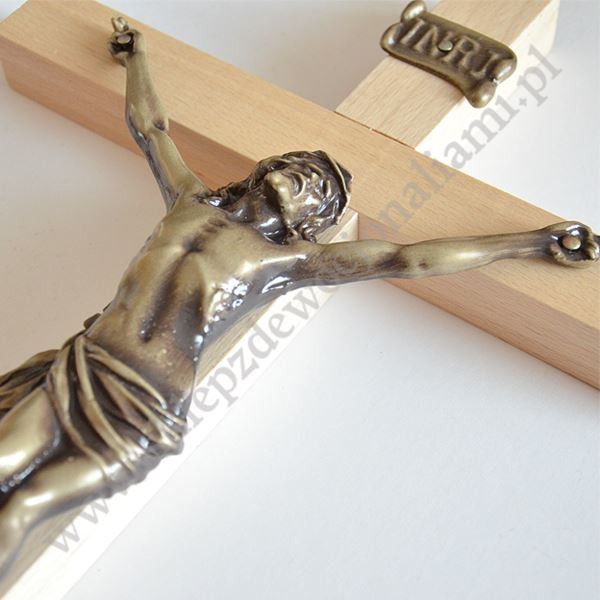 KRZYŻ DREWNIANY - wys. 42 cm - 3626