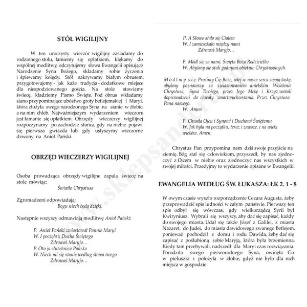 RYTUAŁ WIECZERZY WIGILIJNEJ - 1005