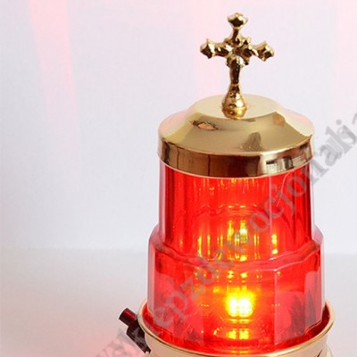 LAMPKA WIECZNA NA BATERIĘ - wys. 15 cm - 68762