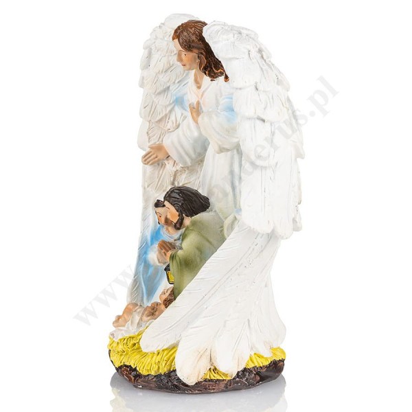 ŚWIĘTA RODZINA I ANIOŁ - wys.13 cm - 82373