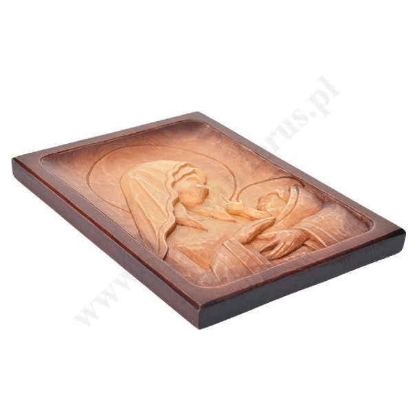 MATKA BOŻA Z DZIECIĄTKIEM - płaskorzeźba 22.5 x 30.2 cm - 56216