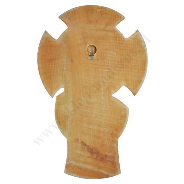 KRZYŻ DREWNIANY KORONA CIERNIOWA - wys. 35.4 cm - 56217