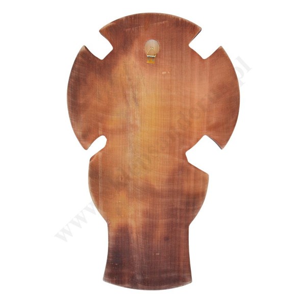 KRZYŻ DREWNIANY KORONA CIERNIOWA - wys. 35 cm - 56055