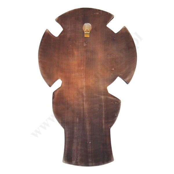 KRZYŻ DREWNIANY KORONA CIERNIOWA - wys. 35 cm - 56054