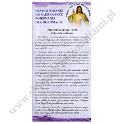 PRZYGOTOWANIE DO SAKRAMENTU POJEDNIANIA DLA DOROSŁYCH