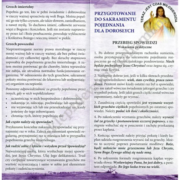 PRZYGOTOWANIE DO SAKRAMENTU POJEDNIANIA DLA DOROSŁYCH