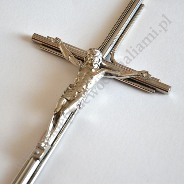 KRZYŻ NAGROBNY METALOWY - wys. 38 cm - 1361