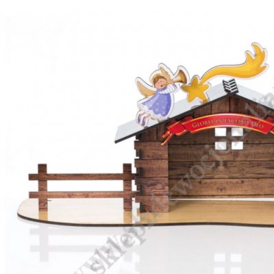 SZOPKA BOŻONARODZENIOWA - puzzle przestrzenne drewniane - 0826