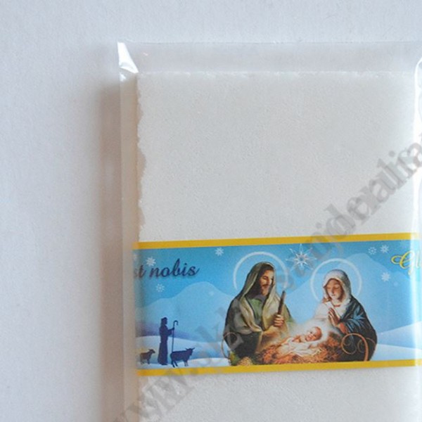 OPŁATKI WIGILIJNE NISKOGLUTENOWE -  KOMPLET 5 MAŁYCH - FOLIJKA - 78948